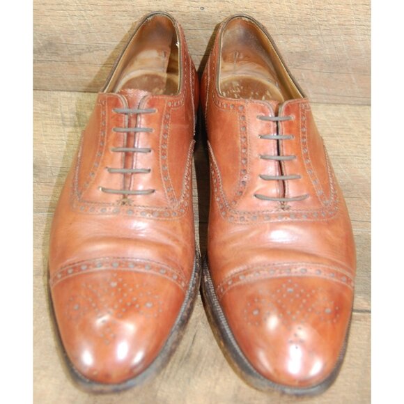 Tom James Barton Oxford Dress Shoes Men\'s Size 9 E Made in England Bench Made main image 8
